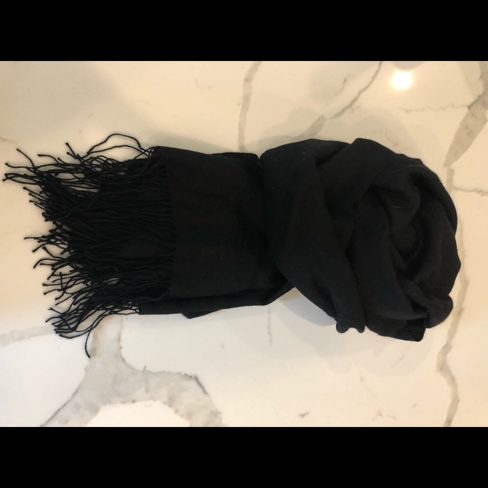 Nordstrom black cashmere pashmina